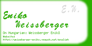 eniko weissberger business card
